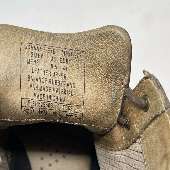 BOGS Johnny 5 Eye Ankle Boots Mens 8.5 Brown Leather Waterproof Slip Resistant - Picture 13 of 16